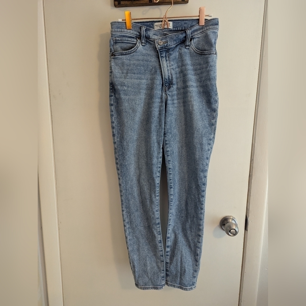 Abercrombie Womens Jeans Blue Super Skinny High Rise Size 28/6